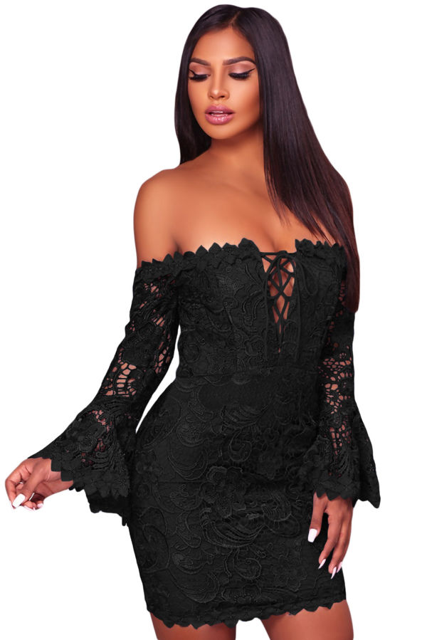 girl in mind black dress